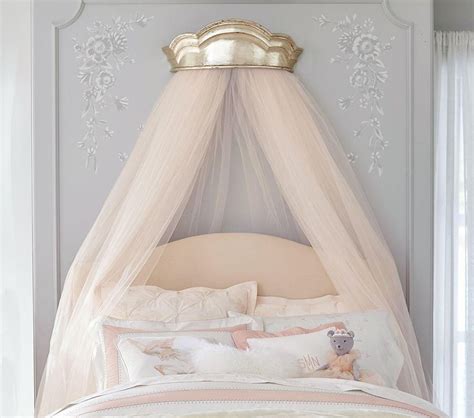 Shop home's pottery barn kids blue white size os pillows at a discounted price at poshmark. Monique Lhuillier Metallic Cornice Canopy | Girl room ...