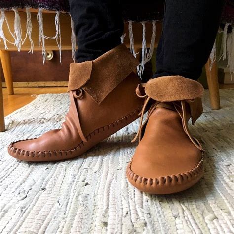 Handmade Leather Moccasins Hi Top Moccasins Moccasin Boots Etsy