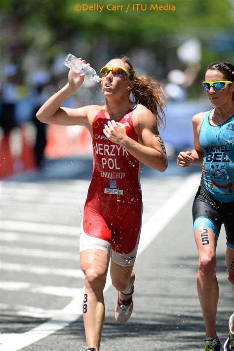 Triathletes compete for fastest overall completion time, racing each segment sequentially with the time transitioning between the disciplines included. Best of 2014: Poland's WTS podium | Triathlon.org