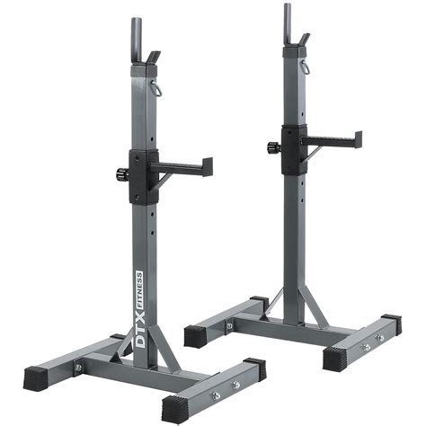 Dtx Fitness Adjustable Squat Stands Body Building Squat Rack With