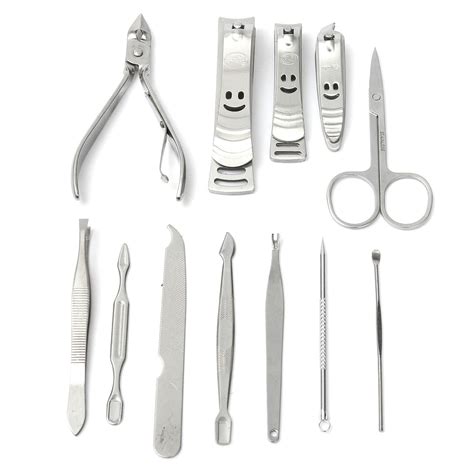 12pcs Nail Care Cutter Kit Set Cuticle Clippers Pedicure Manicure Tool