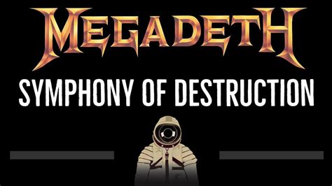 Megadeth Symphony Of Destruction Cc 🎤 Karaoke Instrumental