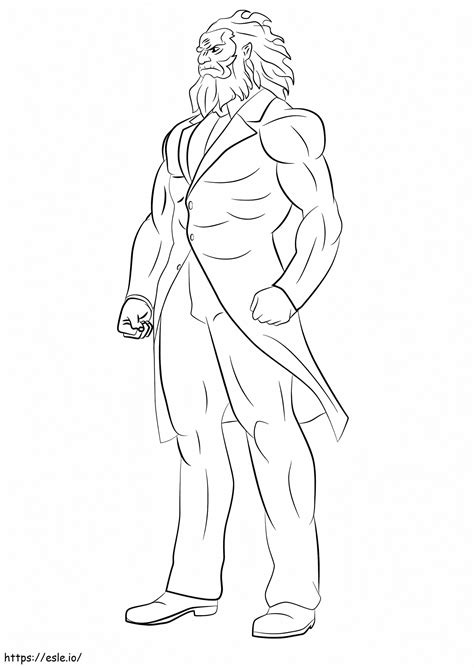 Teikun O From Ace Attorney coloring page