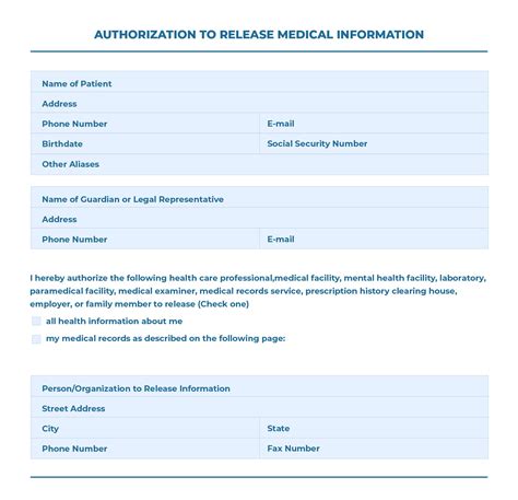 Printable Medical Release Form That Are Resource Pierce Blog