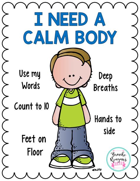 Calm Down Posters To Use In Your Calm Down Area In Your Classroom