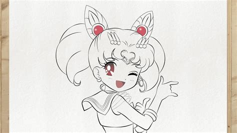 How To Draw Sailor Chibi Moon Step By Step Very Easy For Beginners