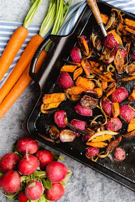 Roasted Radishes And Carrots With Thyme A Full Living