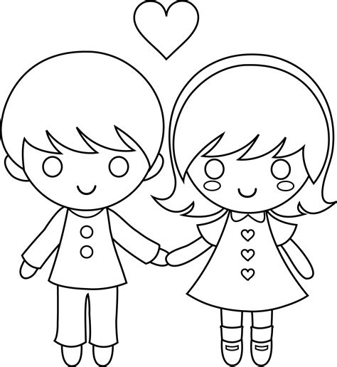 Boy And Girl Cartoon Drawing Posted By Brittany Richard