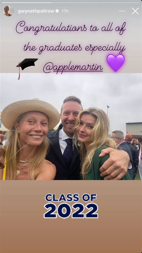 Gwyneth Paltrow Chris Martin Attended Babe Apple Martin S GraduationSee Pic Glamour