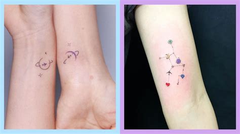 Tattoos for women are empowering and beautiful. Cutest Minimalist Space-Themed Tattoo Designs