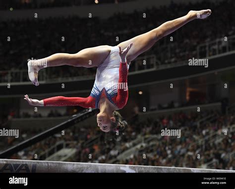 Madison Kocian Performs On The Balance Beam At The Womens Olympic