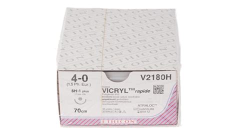 Ethicon Sutur Vicryl Rapid 4 0 70 Cm Sh1 V2180h 36 Stk Dentalspar As