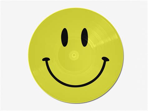 Smiley Face Vinyl Record Wall Art Etsy