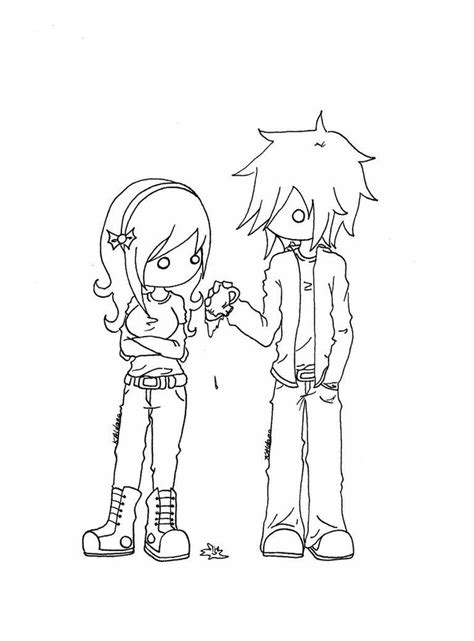 Emo Anime Coloring Pages Printable Coloring Pages And Sheets