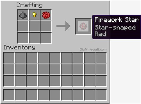We would like to show you a description here but the site won't allow us. How to make a Red Star-Shaped Firework Star in Minecraft ...