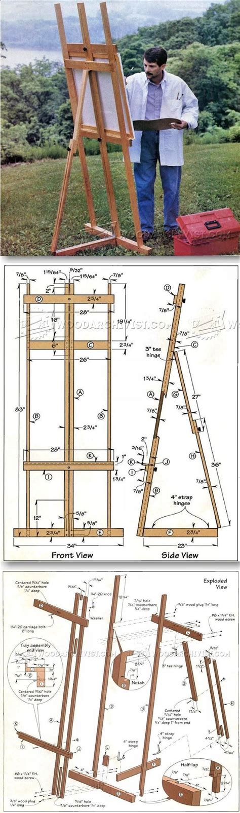 Diy Art Easel Woodworking Plans And Projects