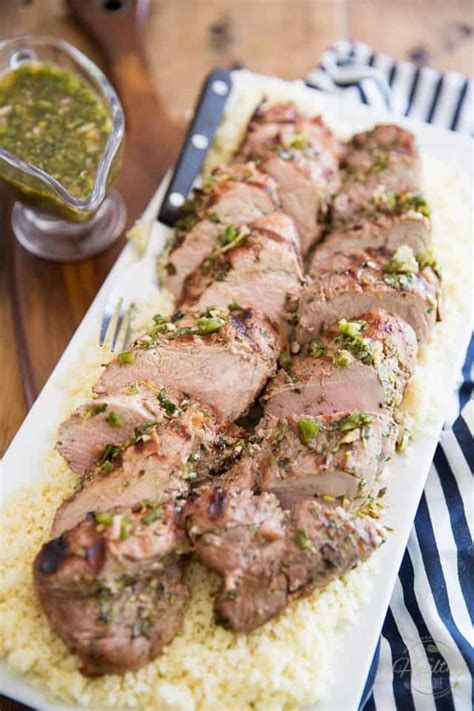 This baked pork tenderloin will be best you ever have! Grilled Herbed Pork Tenderloin • The Healthy Foodie