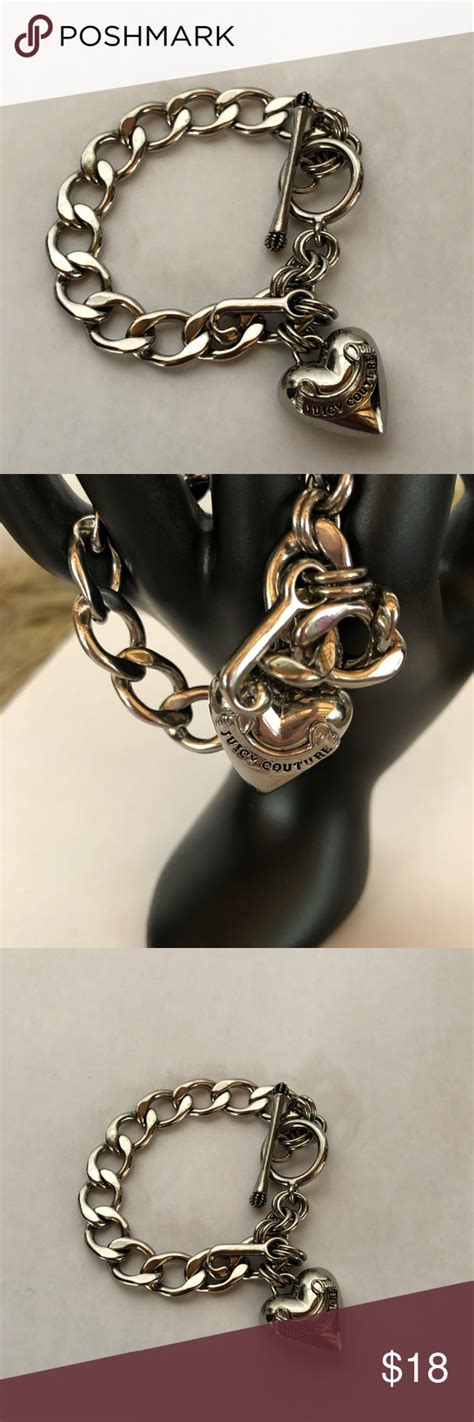 Like New Juicy Couture Silver Bracelet Juicy Couture Jewelry