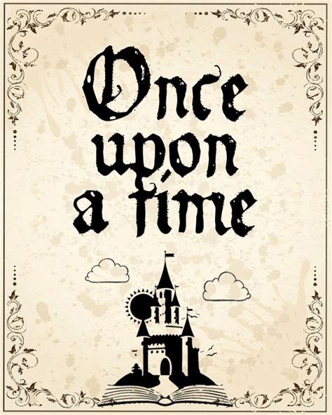 Once Upon A Time Quote Poster Shopkeystodesign