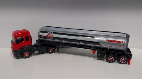 3inchdiecastbliss Custom Matchbox Ford Cargo With Phillips 66 Tanker