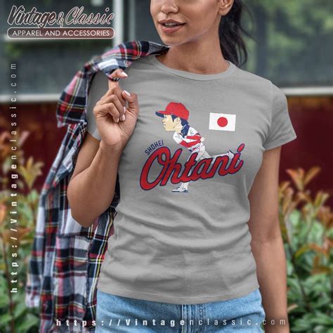 Shohei Ohtani Los Angeles Angels Caricature Shirt Vintage And Classic Tee