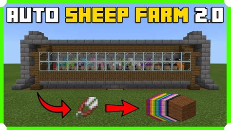 Automatic Sheep Farm In Minecraft Bedrock Mcpexboxps4switch