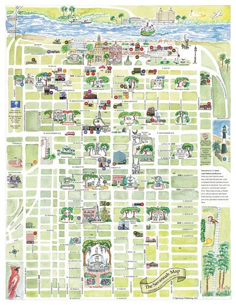 Printable Savannah Tourist Map