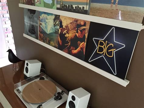 Easy Diy Modern Vinyl Record Wall Display Ledge Shelf Mid Century