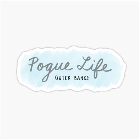 Pogue Life Outer Banks Netflix Sticker For Sale By Hannah71124