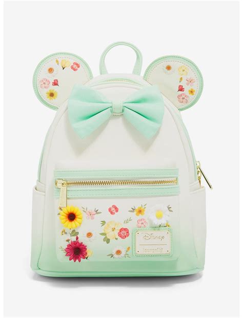 Loungefly Disney Minnie Mouse Pressed Flower Bow Mini Backpack