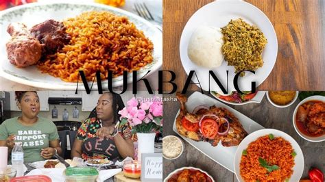 mukbang trying african food while speaking jamaican patios youtube