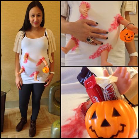 Diy Halloween Costume While Pregnant Trick Or Treat Halloween Diy