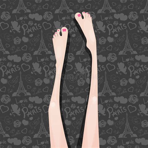 Beautiful Female Legs Drawn Lines Stock Illustrations 20 Beautiful Female Legs Drawn Lines