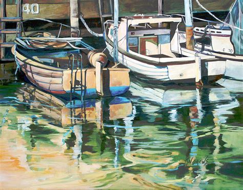 Sleepy Harbor 3 Painting By Rae Andrews Pixels
