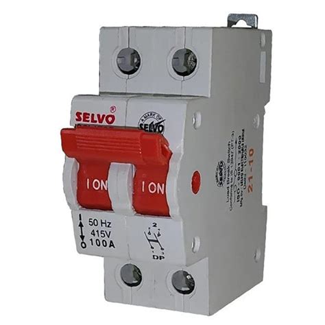 White Selvo 100a Double Pole Isolator At Best Price In Noida Selvo