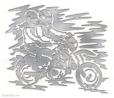garage motorcycle couple scroll saw pattern readytocut vector art for cnc free dxf files