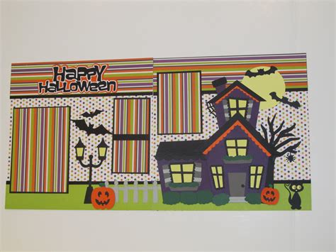 Creative Cricut Designs And More Happy Halloween Scrapbook Layout