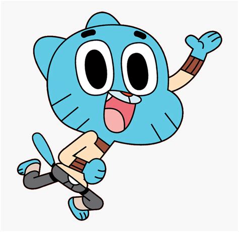 Gumball Watterson Waving Amazing World Of Gumball Stickers Hd Png