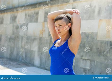 Fitness Woman Stretch Befor Exercises Stock Image Image Of Athlete Outdoors