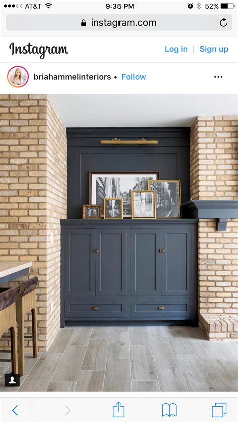 There are so many fabulous colour combinations in the world of interior decorating that the possibilities really are endless when creating a design for any. Cabinet paint is French Beret by Benjamin Moore | Painted ...