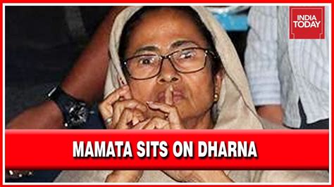Mamata Banerjees Stunning U Turn Sits On Dharna On Post Poll