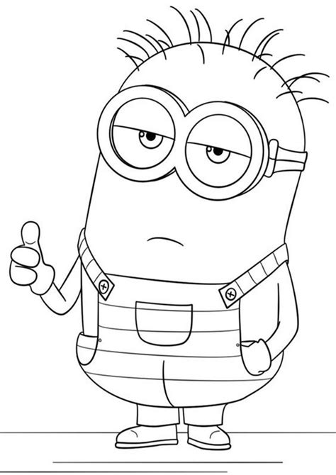 easy  print minions coloring pages tulamama