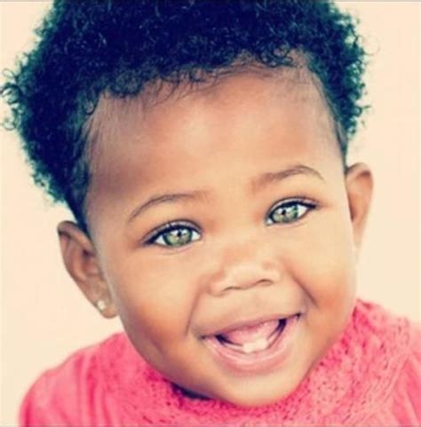 Precious Curls Green Eyed Baby Girl Beautiful Black Babies Baby Eyes