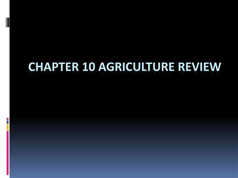 These salad greens are being grown hydroponically (without soil) in a greenhouse. PPT - Chapter 10 Agriculture Review PowerPoint ...