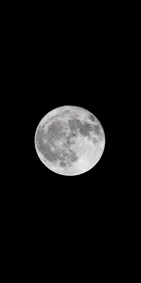 Gray Moon Bw Sky 1080x2160 Wallpaper Menggambar Bulan Bulan