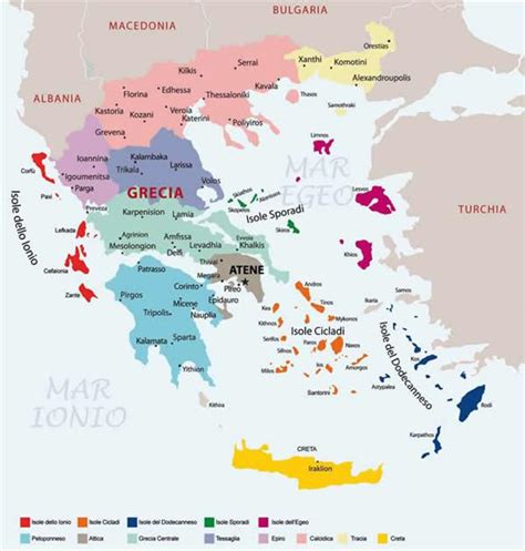 Mappe Della Grecia Le Isole Della Grecia