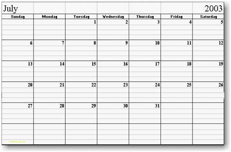 Fresh printable lined calendar