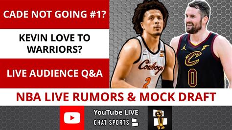 1 overall pick in the 2021 nba draft. NBA Rumors: Cade Cunningham Not Going #1? Kevin Love To The Warriors? 2021 NBA Mock Draft | LIVE ...