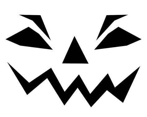 Free Printable Easy Funny Jack O Lantern Face Stencils Patterns Funny