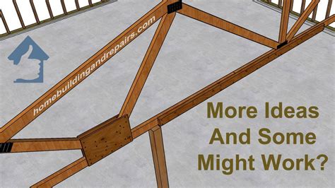 Bottom Roof Truss Cord Repair Ideas Engineered Roof Framing Systems